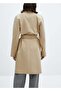 Cotton Trench Coat with Belt - 4
