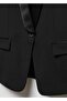 Satin Collar Wool Blazer Jacket - 6
