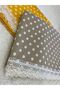 Beige and White Picnic Mat - Stain-Proof, Polka Dot Pattern, Tableware Cloth, 160X160 - 3