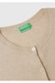 Women's ecru 100% merino bicycle collar cardigan - 6