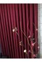Burgundy Non-Pile Extra Foam Flat Planting Background Curtain Single Wing 9206