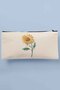 Sunflower Printed Cloth Makeup Bag Pen Holder Wallet