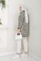 Women's Leopard Patterned Knitwear Cardigan - 6