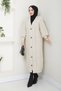 Women's Balloon Sleeve Button Closure Long Knitwear Cardigan - 2