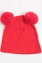 Baby Girl Pomegranate Pompom Cotton Beanie