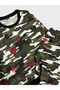 Boy's Cotton Raised Green Camouflage Soldier Print Long Sleeve Winter Pajamas Set - 3