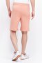 Men Regular Fit Plain Basic Shorts, Coral - 2