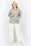 Women Sportswear Fit Hooded Long Sleeve Sweatshirt, Grey - 4