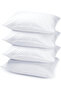 Pack of 4 Pressed Pillow - 750grams , Soft  Microfiber Fabric , 50 x 70 cm