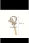 Women's Bun Hair Clip Gold Metal New Style Dangle Crystal Jewelled Clip - 6