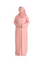 Elegant Prayer Dress and Turban Prayer Beads Set Hijab Shawl Muslim Clothing Abaya - 2