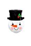 Snowman Foil Balloon with New Year's Party Hat 1 Piece