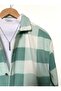 Men's Shirt Collar Oversize Cotton Lumberjack Shirt - 3