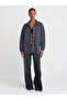 50748 Oversize Leopard Denim Shirt-Grey - 3