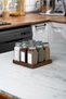 Mienda Home 9 Compartment Wooden Spice Rack Stand - 5