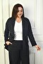 Women's Shawl Collar Butterfly Plus Size Stamp Jacket - 3