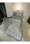 Single Welsoft Pufidik Sleeping Set (With Elastic Sheet) Gray Chain - 5