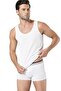 Men's White Cotton Undershirt & Boxer Set Wv1P.50C.25K