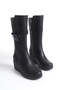 Genuine Leather Wide Calf Women's Long Boots, Sizes 34-35 to 41-42 - 2