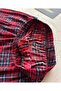 Lindros Red Black Plaid Pattern Velvet Cotton Pajama Bottoms with Wide Size Options (S-4Xl) - 6