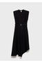 Asymmetrical Belt Dress - 3