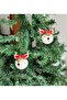 Collectable Imported Luxury Cute Golden Silvery Antler Deer Christmas Deer Pine Tree Ball Tree Ornament - 4