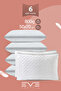 Klimax Series 6 Pieces - Zippered and Antiallergic Silicone Fiber Pillow 50X70Cm 900Gr