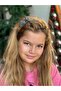 Imported Trendy Thin Metal Glitter Belt Bow Crown Women's Children's Crown Smoked Gray Silver - 3