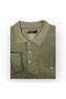 Men's Plus Size Polo Neck Pocket Green Thessaloniki Knit Sweater 2142 - 3