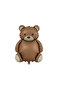 Retro Teddy Bear Bow Balloon Set - Brown Ribbon Teddy Bear Balloon Bunch - 2