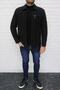 Men's Black Wool Blended Cashmere Coat - 5