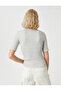 Turtleneck Sweater Short Sleeve Cashmere Textured - 4