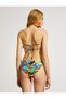Patterned Thin Strap Bikini Top - Cap Detail - 4