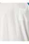 Pocket Detailed T-Shirt Raglan Sleeve Crew Neck Short Sleeve - 6