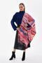 Tie-Dye Pink Tasseled Women's Shawl - 3