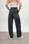 Tibetan Spray Baggy Adjustable Waist Buckle Women's Wide Leg 2024 New Model Jeans