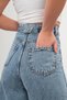 Off the Cuff Brand Baggy Adjustable Waist Buckle Women's Wide Leg 2024 New Model Jeans - 4