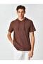Basic Hooded T-Shirt Short Sleeve Textured Pocket Detailed Cotton - 3