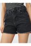 Ripped Denim Shorts High Waist Pocket Cotton - 5