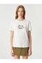 Cotton T-Shirt Printed Short Sleeve Crew Neck - 3
