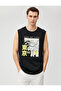 Far East Printed Sleeveless T-Shirt Crew Neck Cotton - 3