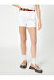 Normal Waist Standard White Women's Shorts 3sal40018mw - 3