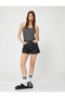 Ripped Denim Shorts High Waist Pocket Cotton