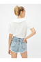 Crop Blouse Baby Collar Balloon Sleeves Buttoned Viscose - 4