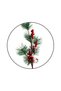 Orc-Stk-24033 Artificial Flower Snowy - Red Cockatil Cone 50 cm