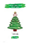 Brs-3690 new year tree ornament, glittering tree, 10 cm, set of 4 - 2