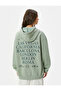 Hooded Sweatshirt Back Printed Comfortable Fit Long Sleeve - 4