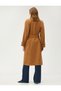 Pocket Belted Trench Coat Rayon Blended - 4