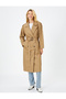 Trench Coat Midi Length Belted Pocket Detailed Buttoned - 3