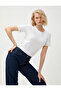 Sleeve Detailed T-Shirt Cotton - 2